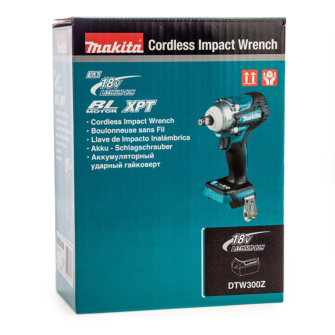 Makita 18V LXT Brushless Impact Wrench 1/2"D Body Only Torque 580Nm DTW300Z