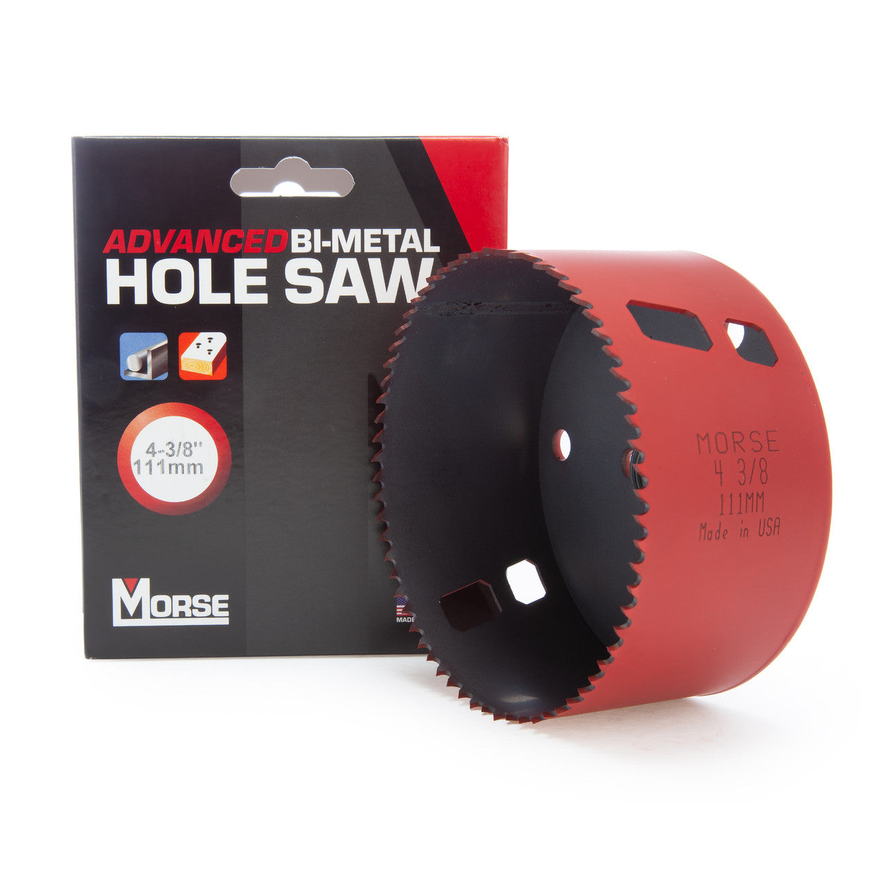 Morse Advanced Bi-Metal Hole Saw 4. 3/8in - 111mm Diameter 8% Cobalt MHS70