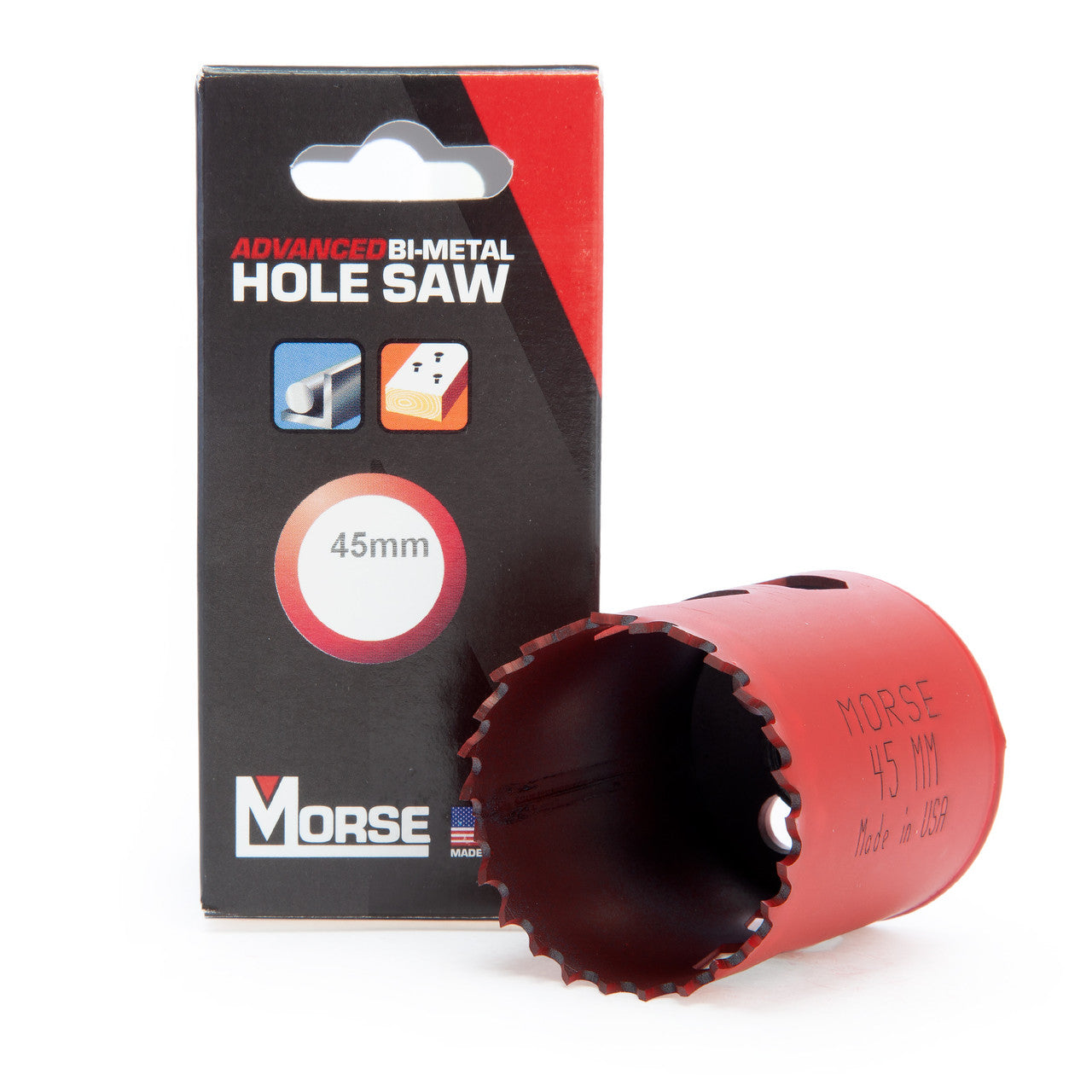 Morse Advanced Bi-Metal Hole Saw 45mm Diameter Cutting Depth 49.2mm MHS285