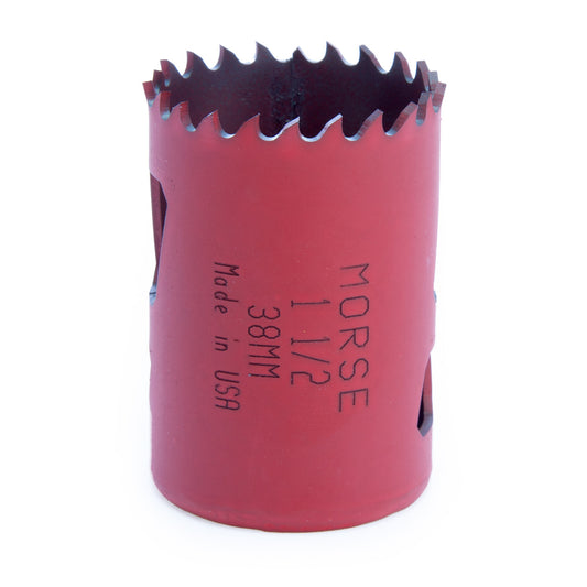 Morse Universal Bi Metal Hole Saw 38mm 8% Cobalt Cutting Depth 49.2mm MHS24