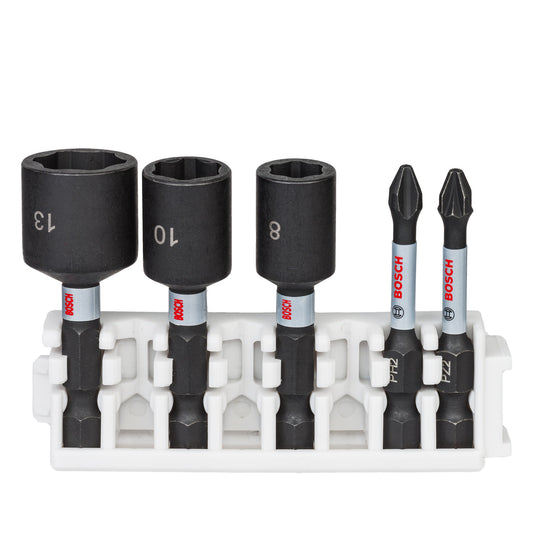 Bosch Impact Control Screwdriver and Nutdriver Set 5 Piece 2608522350