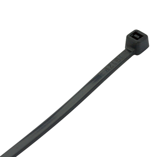 KrimpTerm 165mm x 2.5mm 8kg Black Nylon Cable Ties 100 pack CT23-B