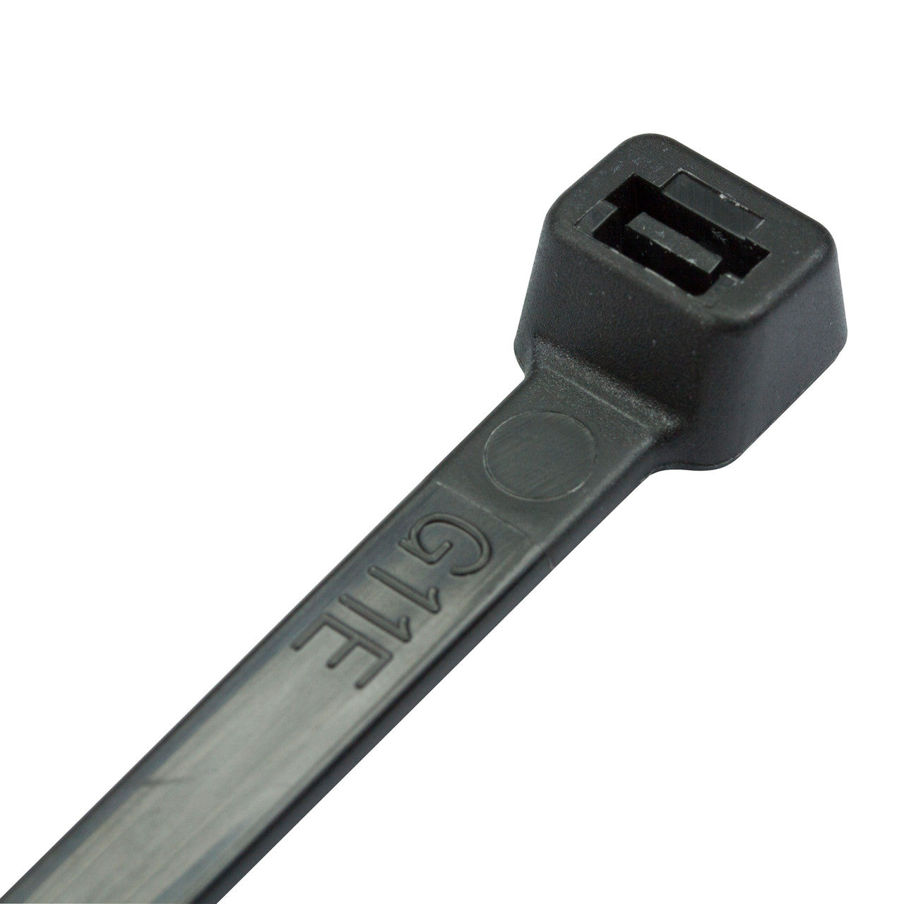 KrimpTerm 200mm x 7.6mm 55kg Black Nylon Cable Ties 100 pack CT6-B