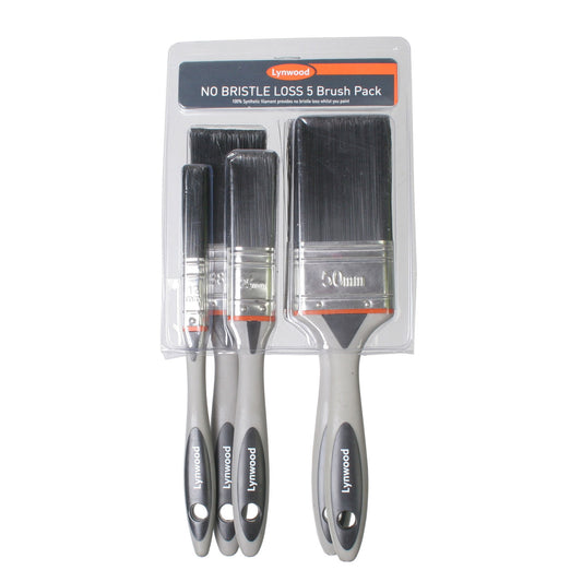 Lynwood No Bristle Loss Paint Brush Set Pack of 5 BR996