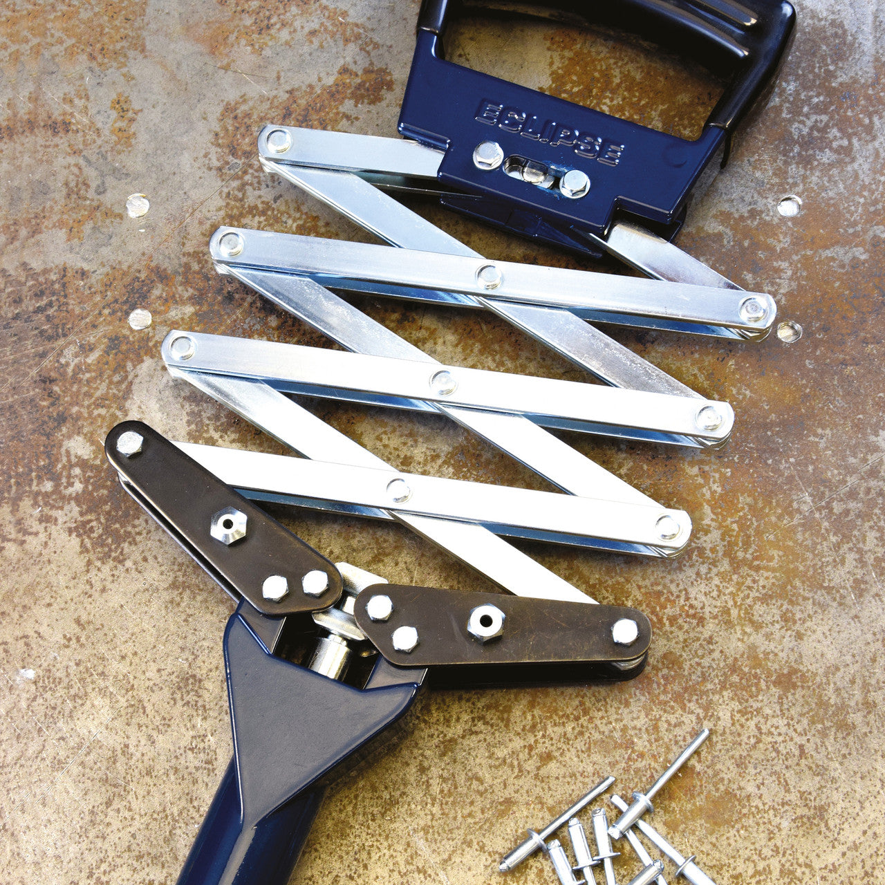 Eclipse Heavy Duty Lazy Tong Riveter with 4 Noses 3-6.4mm 2750HD