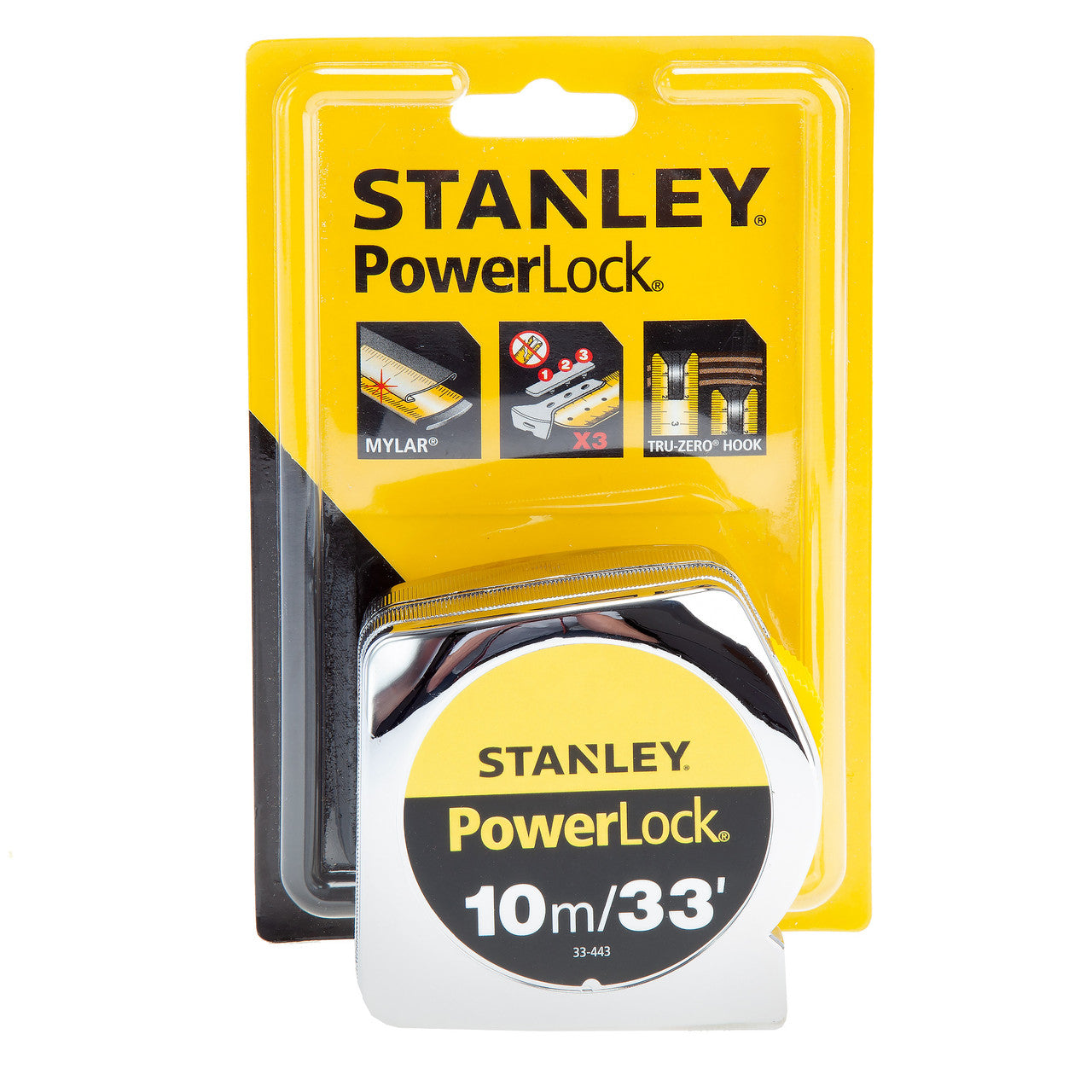 Stanley Powerlock Metric/Imperial Tape Measure 10m 0-33-443