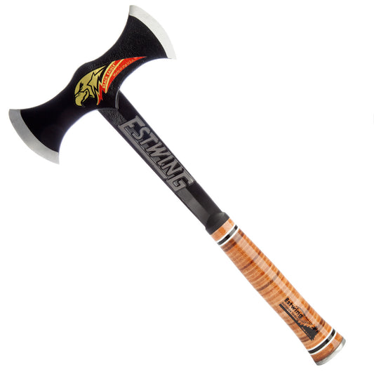 Estwing Black Eagle Double Bit Axe with Leather Handle Length 17" 440 mm EDBA