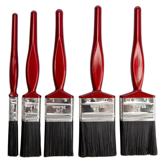 Lynwood Paint Brush Set Pack of 5 Synthetic Filament 2" Down To 1/2" BR099TM