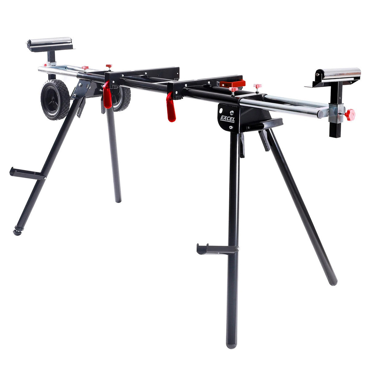 Excel Universal Mitre Saw Stand Folding & Adjustable Legs with Wheels 7475