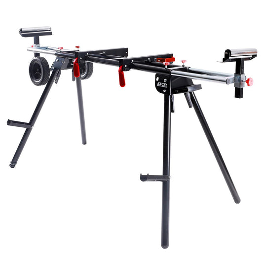 Excel Universal Mitre Saw Stand Folding & Adjustable Legs with Wheels 7475