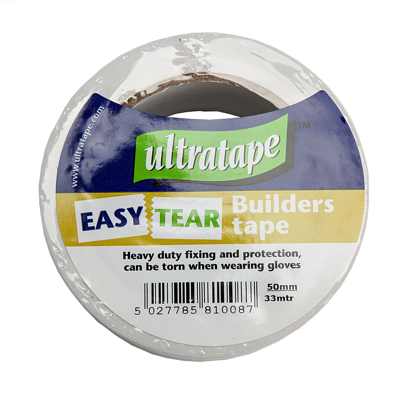 Ultratape Easy Tear Builders Tape White 50mm x 33m 00375033WHUL