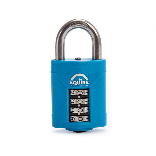 Henry Squire Rustproof Combi Padlock with Stainless Steel Shackle 50mm CP50S