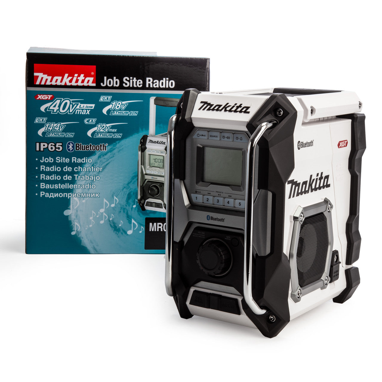 Makita Bluetooth Job Site Radio White Body Only CXT/LXT/XGT AM/FM MR002GZ01