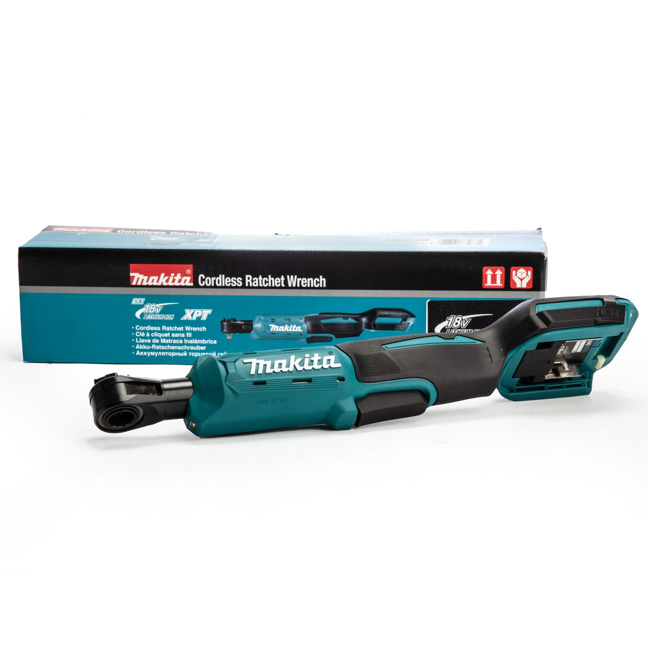 Makita 18V Ratchet Wrench Body Only Torque 47.5 Nm Shank 3/8" or 1/4" DWR180Z