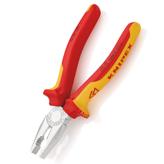 Knipex Combination Pliers Insulated VDE 1000V 180mm 0306180SB