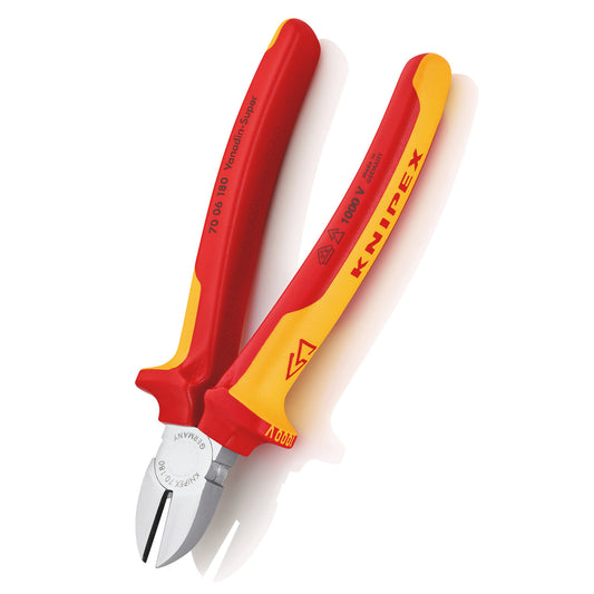 Knipex 180mm Diagonal Cutter VDE 1000V Precision Cutting Edges 7006180SB