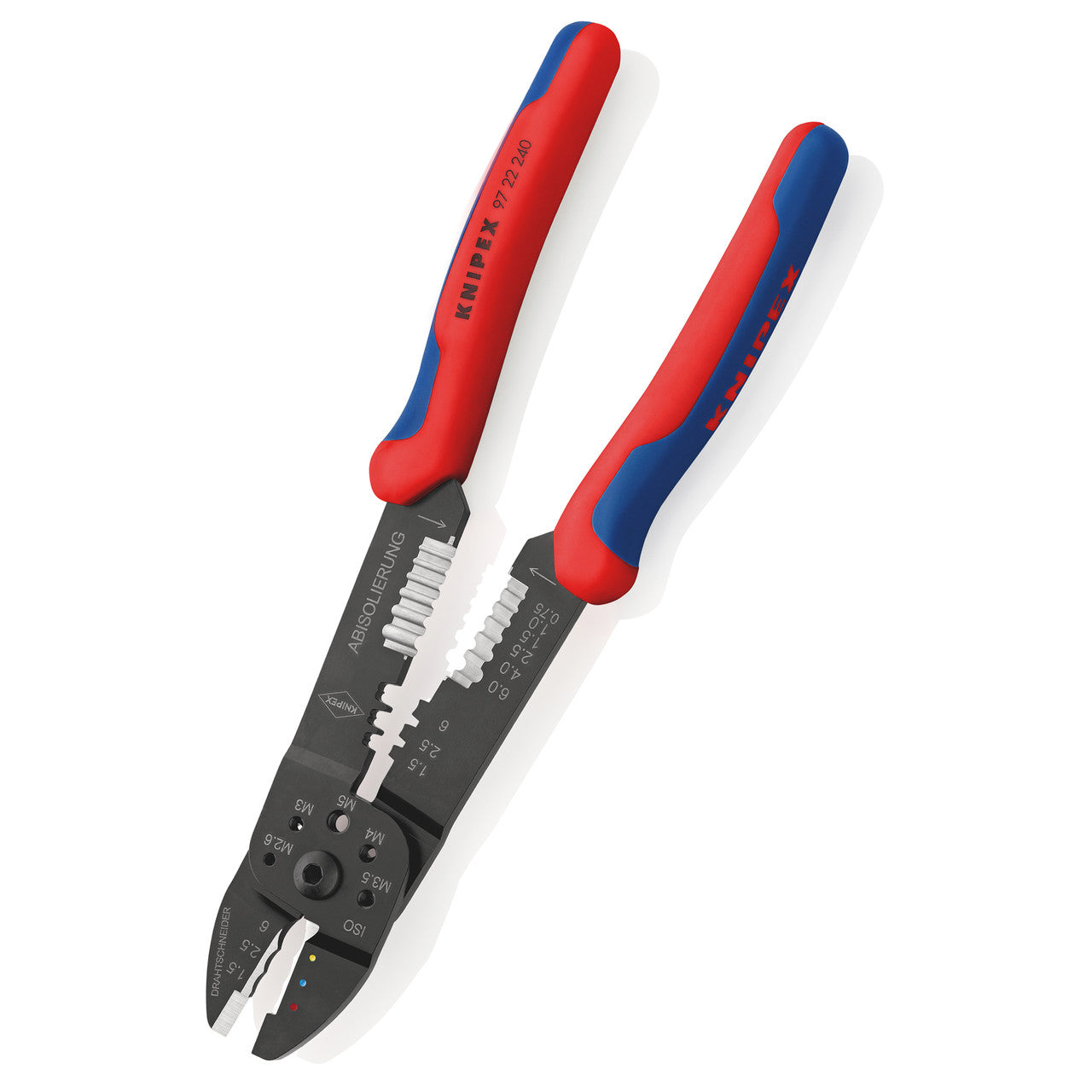 Knipex Electrical Crimping Pliers 240mm For Cutting & Wire Stripping 9722240SB
