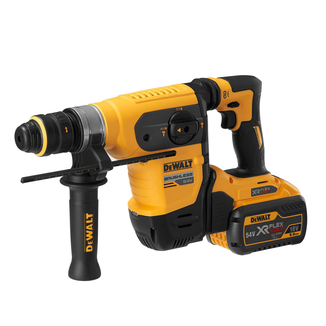 Dewalt DCH417X2 54V XR Flexvolt SDS 32mm Plus Rotary Hammer (2 x 9.0Ah Batteries)
