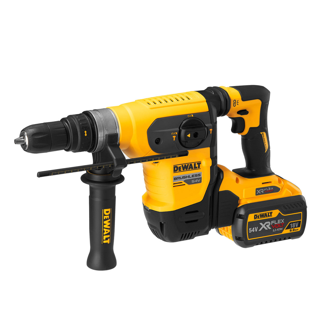 Dewalt DCH417X2 54V XR Flexvolt SDS 32mm Plus Rotary Hammer (2 x 9.0Ah Batteries)