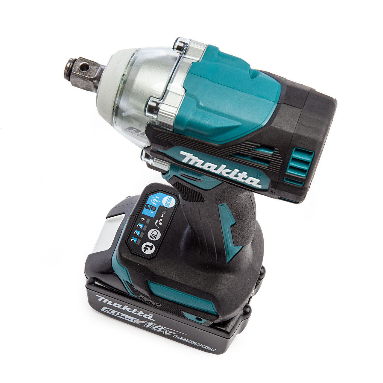 Makita 18V LXT 1/2" Brushless Impact Wrench 2 x 5.0Ah Batteries DTW300TX2
