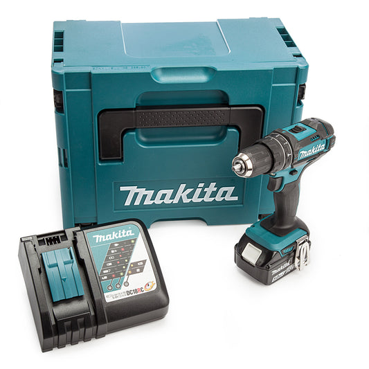 Makita 18V LXT Combi Drill 1 x 5.0Ah Battery Chuck 1.5 - 13mm DHP482RT1J