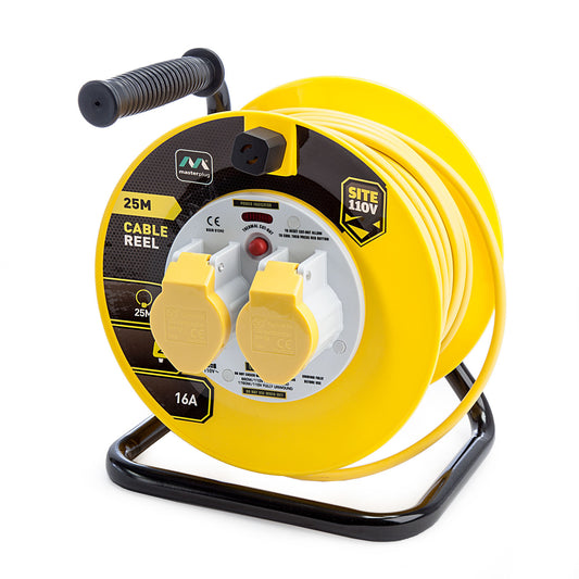 Masterplug 16Amp 2 Gang Cable Reel 25m 110V LVCT2516-2-MP