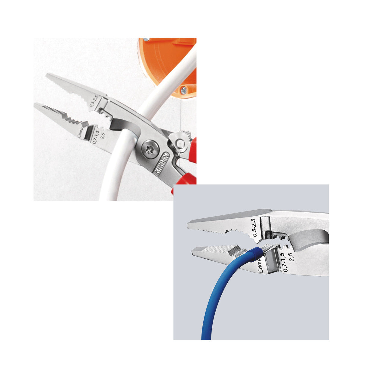 Knipex Electrical Installation Pliers VDE 1000V 200mm Chrome Plated 1386200SB