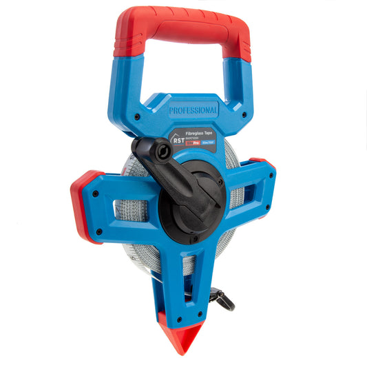 RST Metric Imperial Fibreglass Open Framed Tape Measure 30m RKM71030