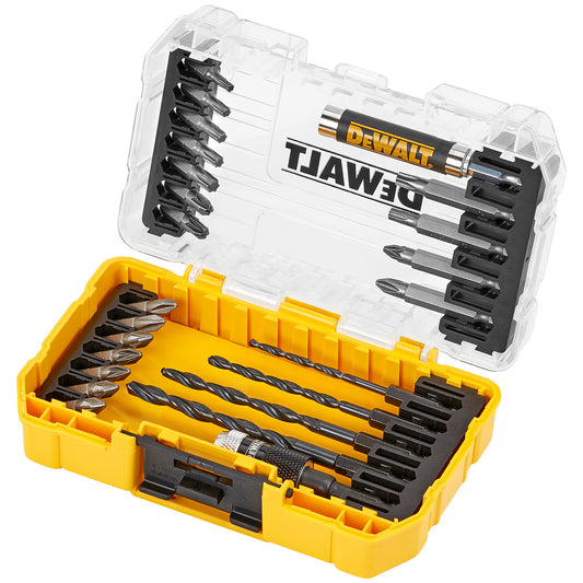 Dewalt Drill and Screwdriver Bit Set in Connectable Case 25 Piece DT70708