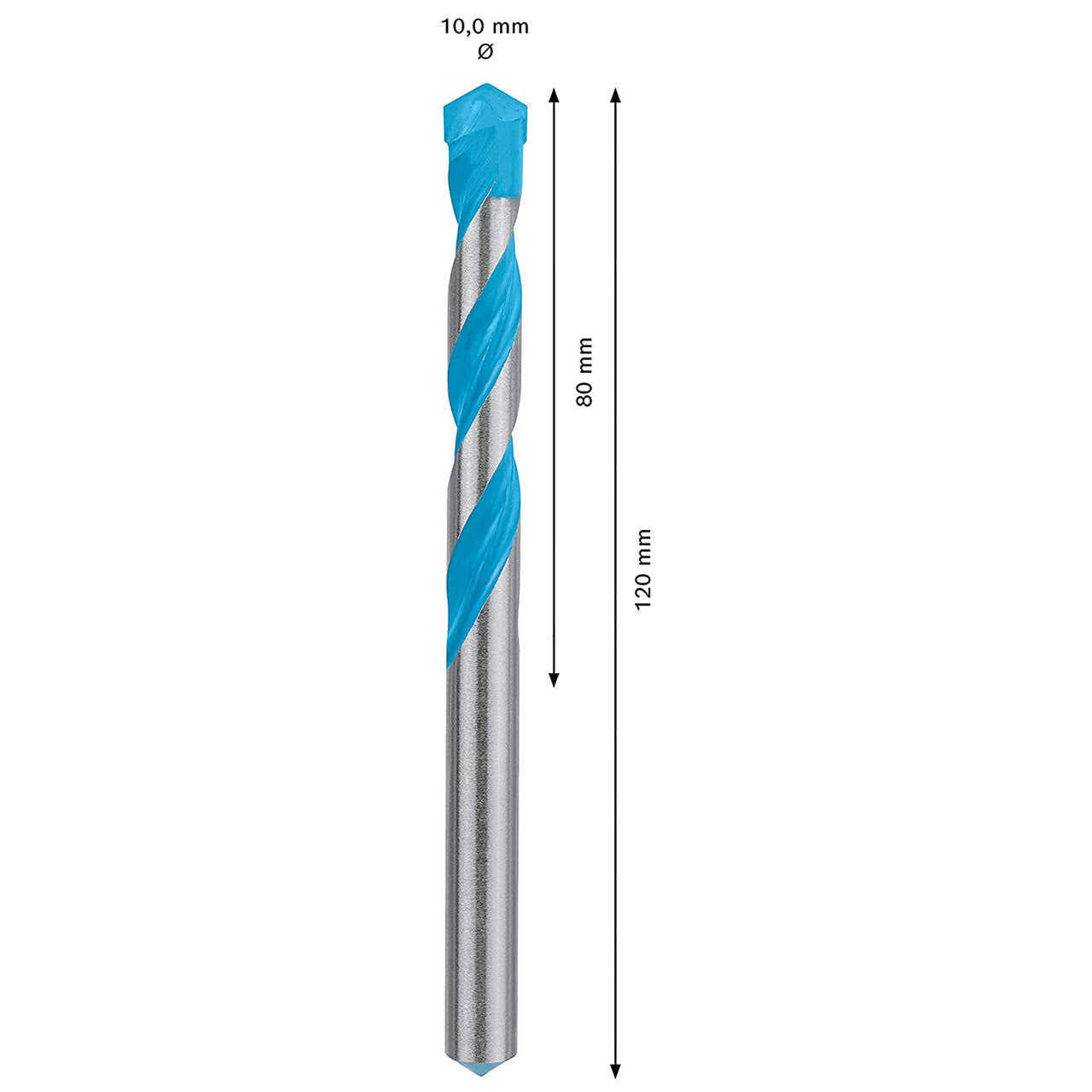 Bosch CYL-9 Multi Construction Drill Bit 10.0 x 80 x 120mm 2608900626