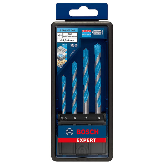 Bosch CYL-9 Multi Construction Drill Bit Set 5.5mm to 8mm 4 Pack 2608900646