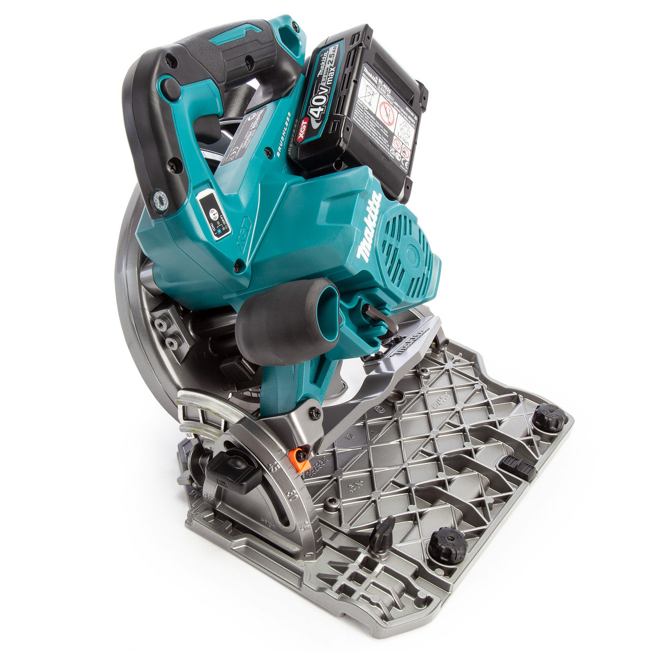 Makita HS004GD203 40VMax XGT 190mm Circular Saw (2 × 2.5Ah Batteries)
