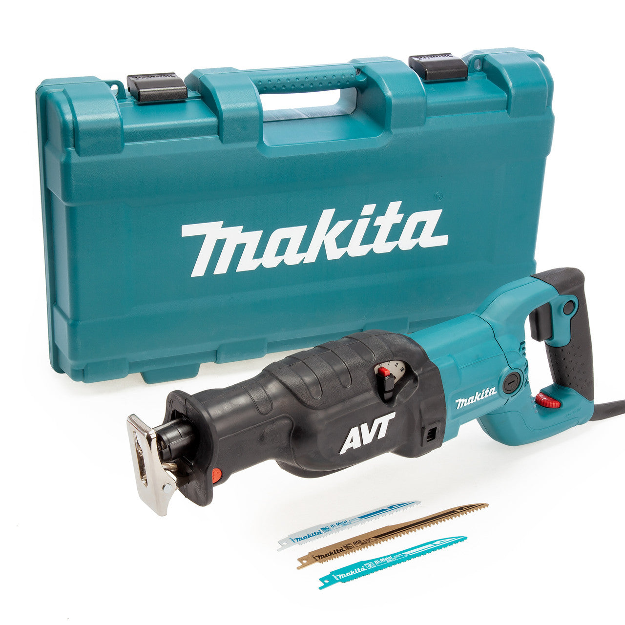Makita Orbital Action Reciprocating Saw with AVT And Blades 110V JR3070CT