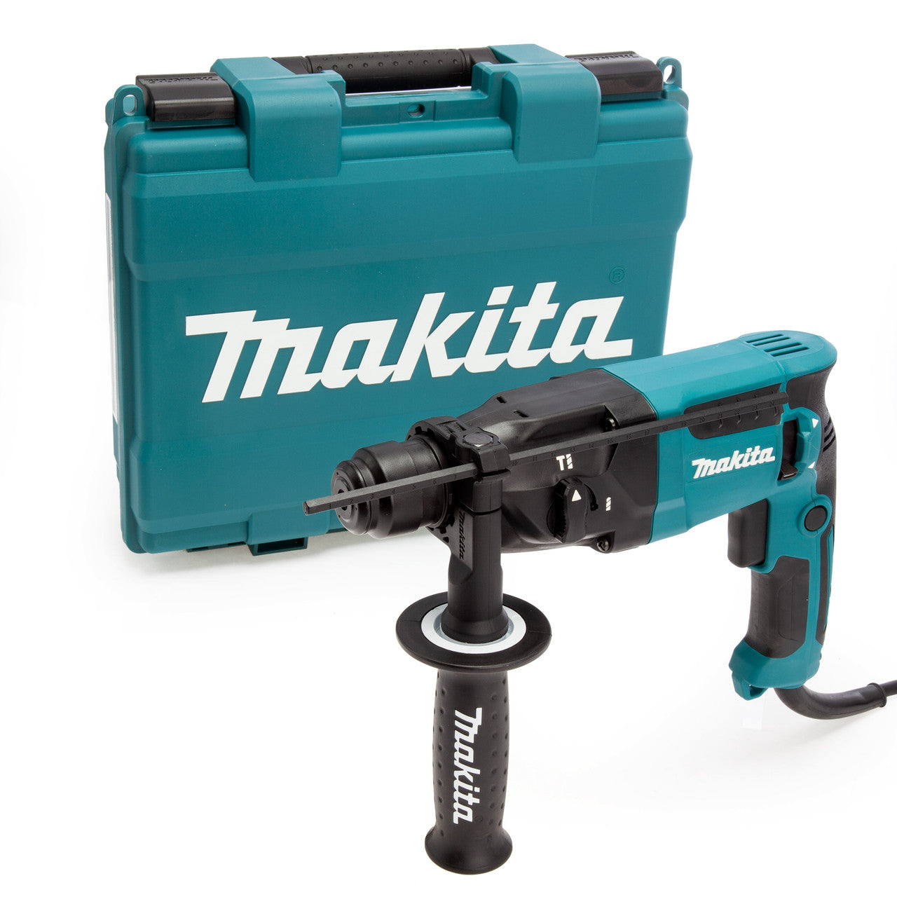 Makita SDS+ Rotary Hammer Drill 240V Side Handle Depth Stop Carry Case HR1840