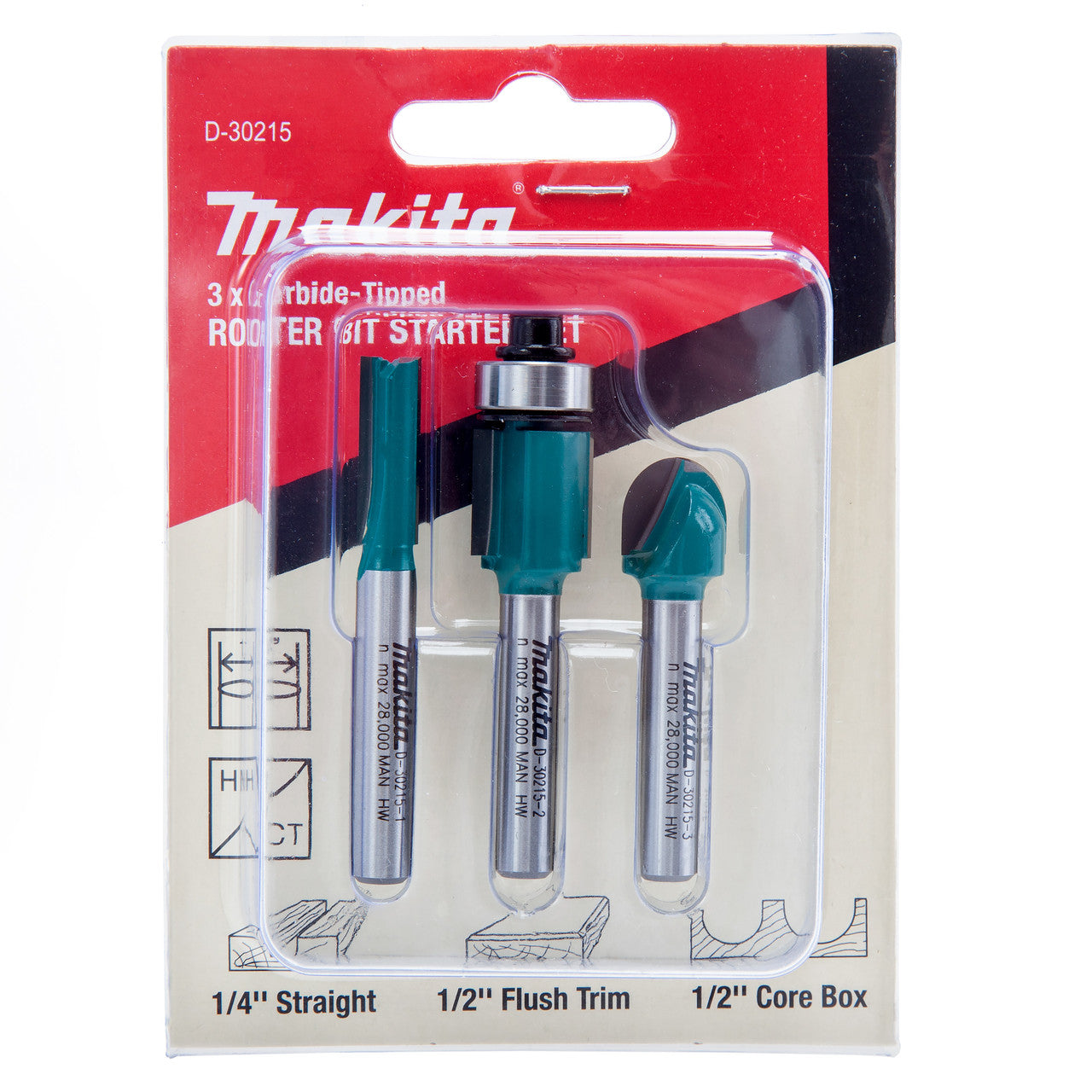 Makita 1/4" or 3/8" Plunge Router 240V Carry Case Capacity 0 - 35mm RP0900X