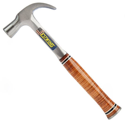 Estwing Curved Claw Hammer with Leather Grip 24oz Length 13.5" 343mm E24C