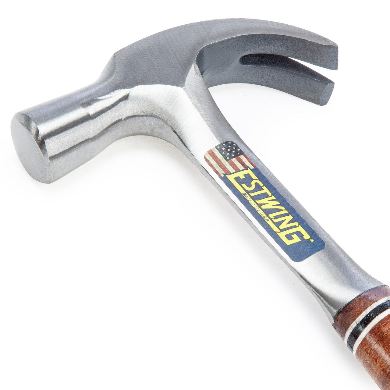 Estwing Curved Claw Hammer with Leather Grip 24oz Length 13.5" 343mm E24C