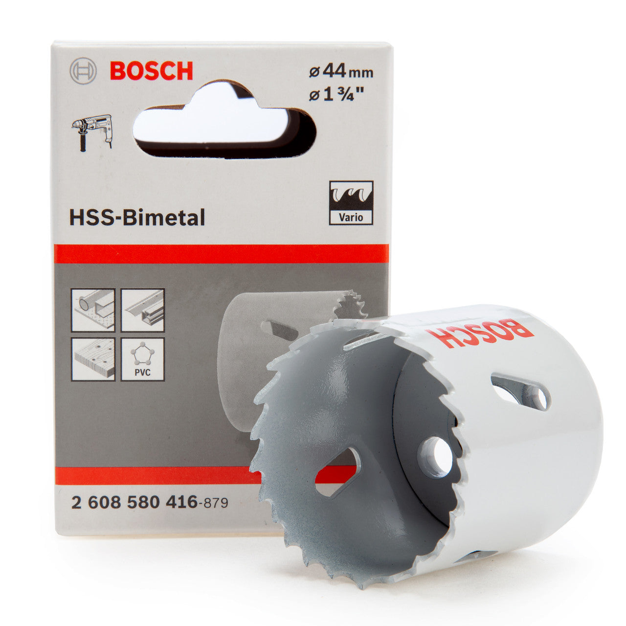 Bosch 44mm HSS Bi Metal Hole Saw For Wood Metal And Plastics etc 2608580416