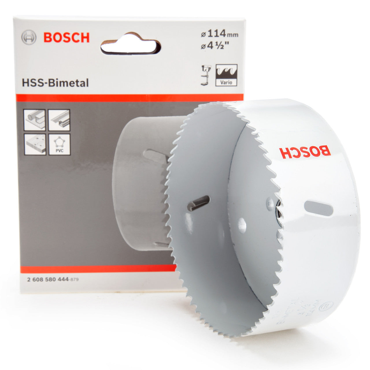 Bosch 114mm HSS Bi Metal Hole Saw For Wood Metal And Plastics etc 2608580444