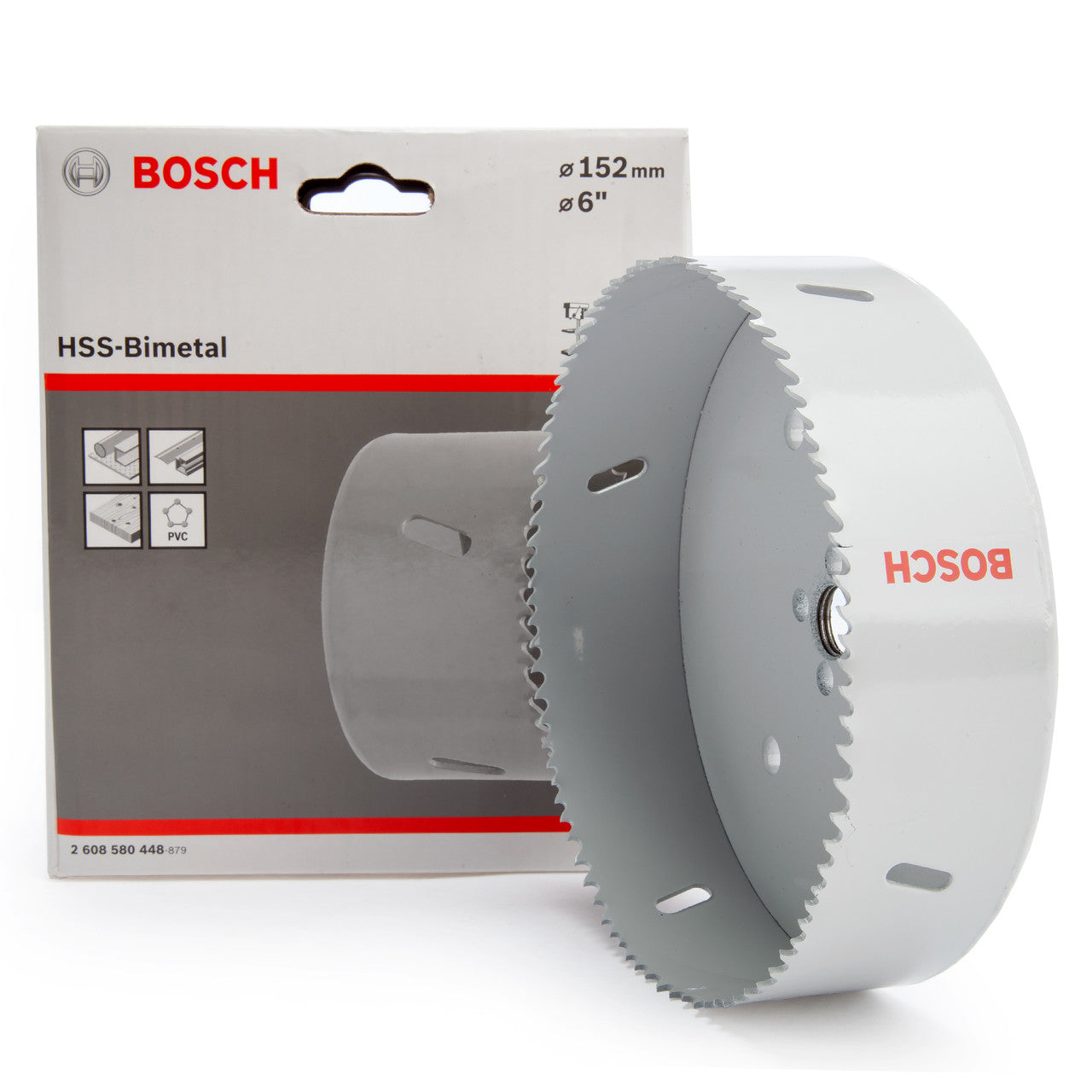 Bosch HSS-Bimetal Hole Saw 6" 152mm Diameter 8% Cobalt 2608580448