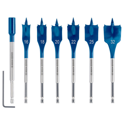 Bosch Expert SelfCut Speed Spade Wood Drill Bits 16-32mm 7 Piece 2608900334