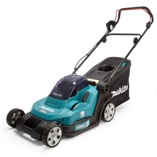 Makita 36V LXT Cordless Lawnmower 43cm Body Only Needs 2 × 18V Batteries DLM432Z