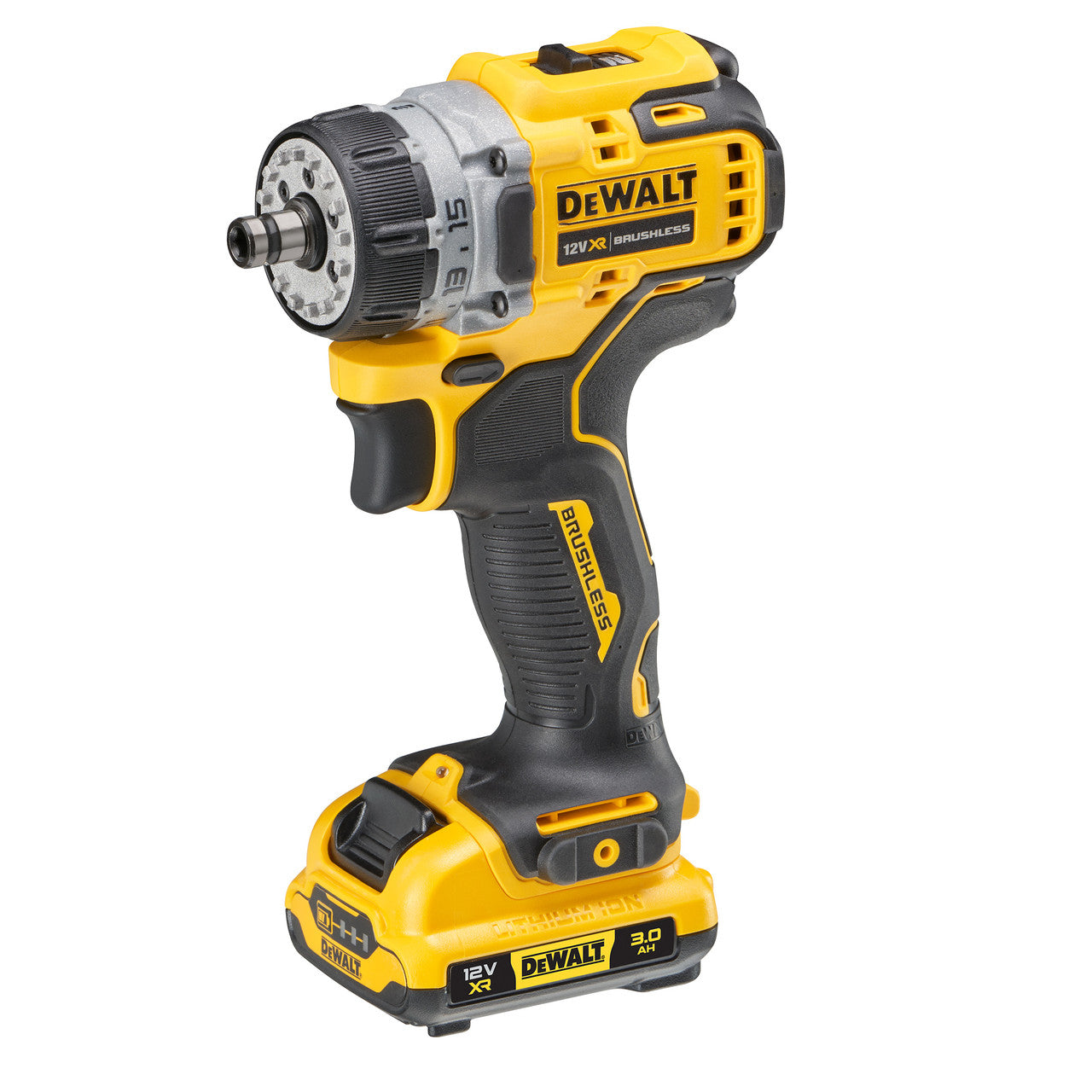 Dewalt DCD703L2T 12V XR Brushless 4x Multi-Head Drill Driver (2 x 3.0Ah Batteries)