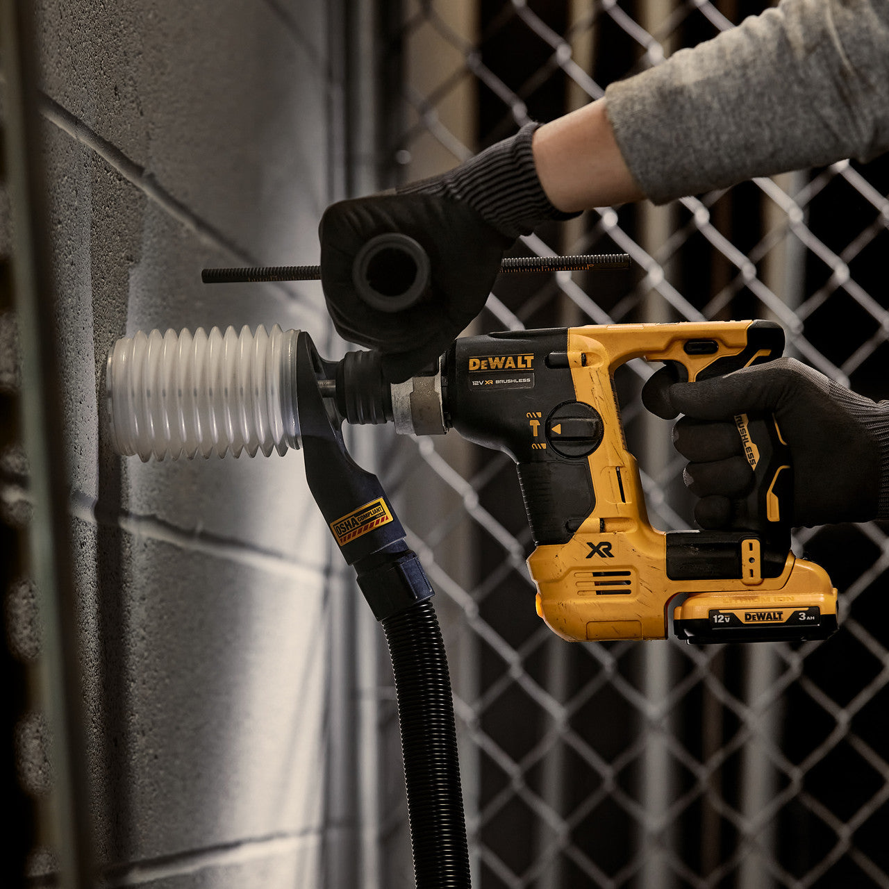 Dewalt 12V XR Brushless SDS Plus Hammer Drill 2 x 3.0Ah Batteries DCH072L2