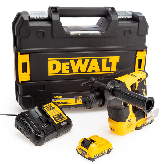 Dewalt 12V XR Brushless SDS Plus Hammer Drill 2 x 3.0Ah Batteries DCH072L2