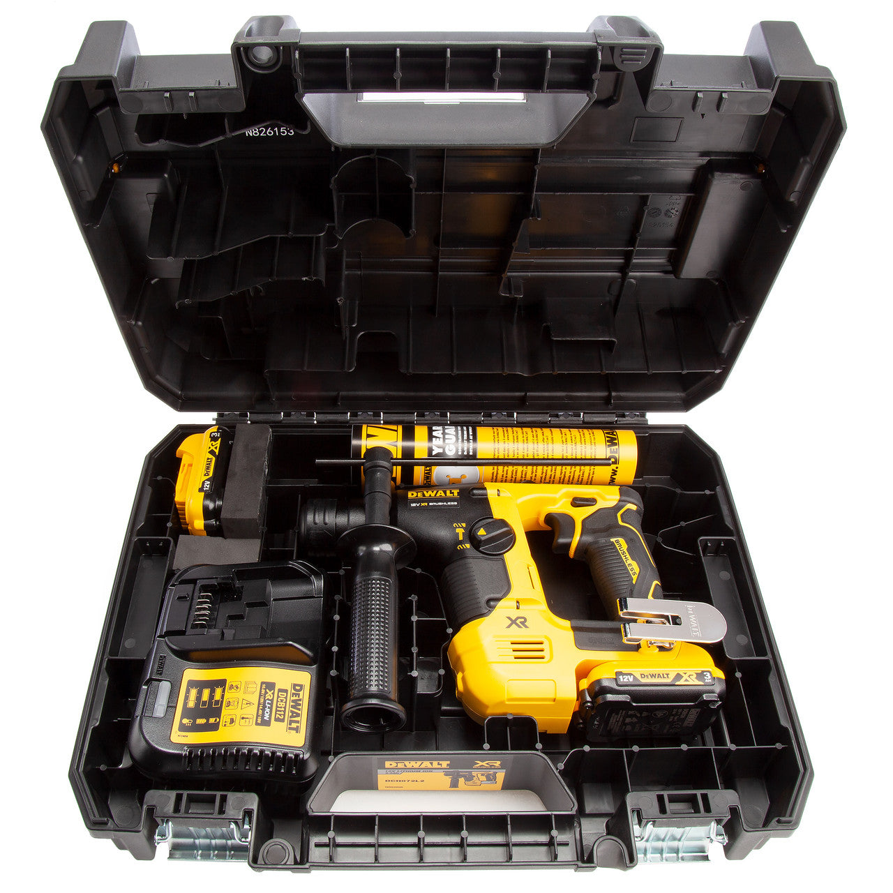 Dewalt 12V XR Brushless SDS Plus Hammer Drill 2 x 3.0Ah Batteries DCH072L2