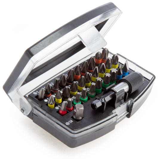 XTrade Screwdriver Bit & Magnetic Holder Set 32 Piece Colour Coded X0900016