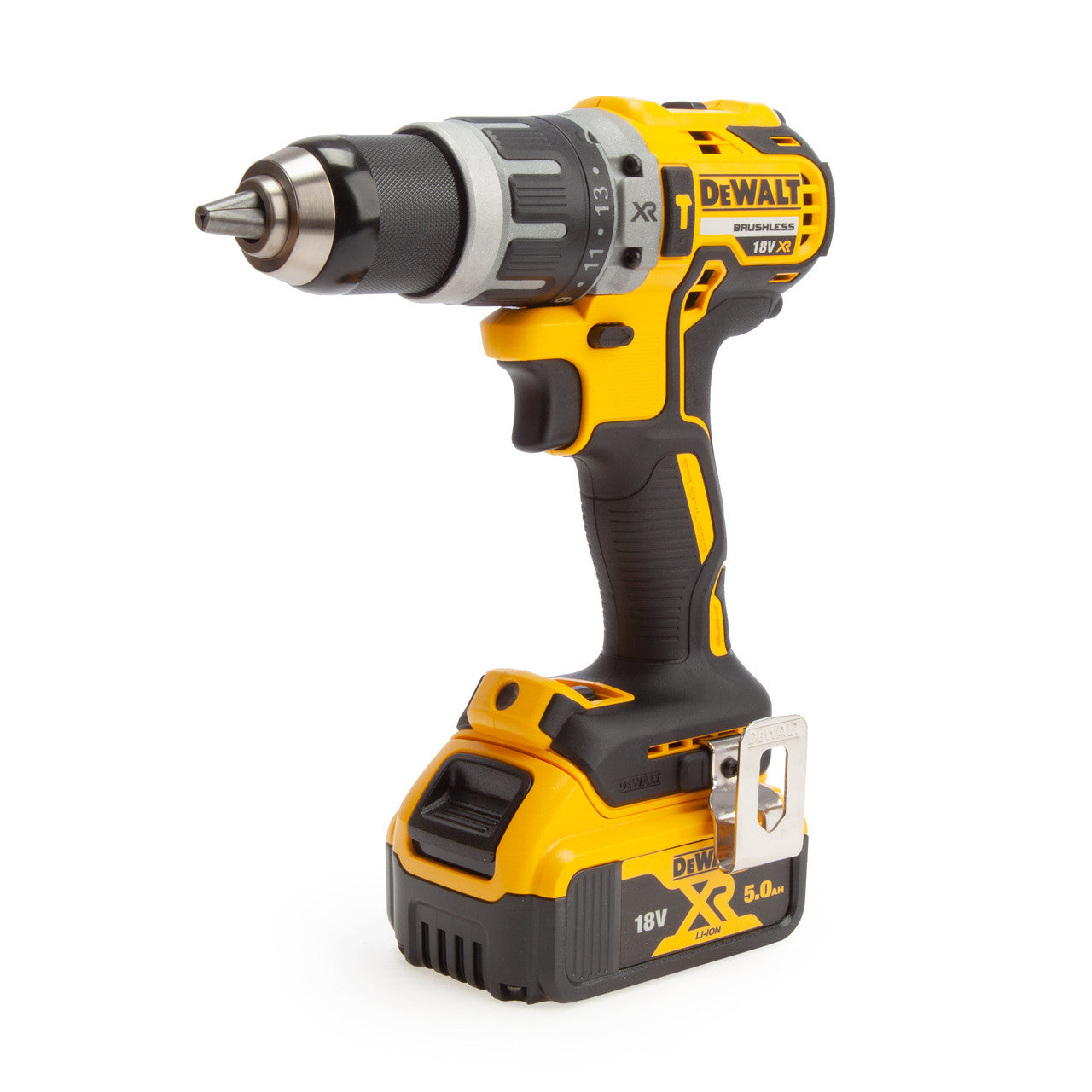 Dewalt DCK2071P2T 18V Combi Drill & SDS Plus Drill Twin Pack (2 x 5.0Ah Batteries) In TSTAK Box