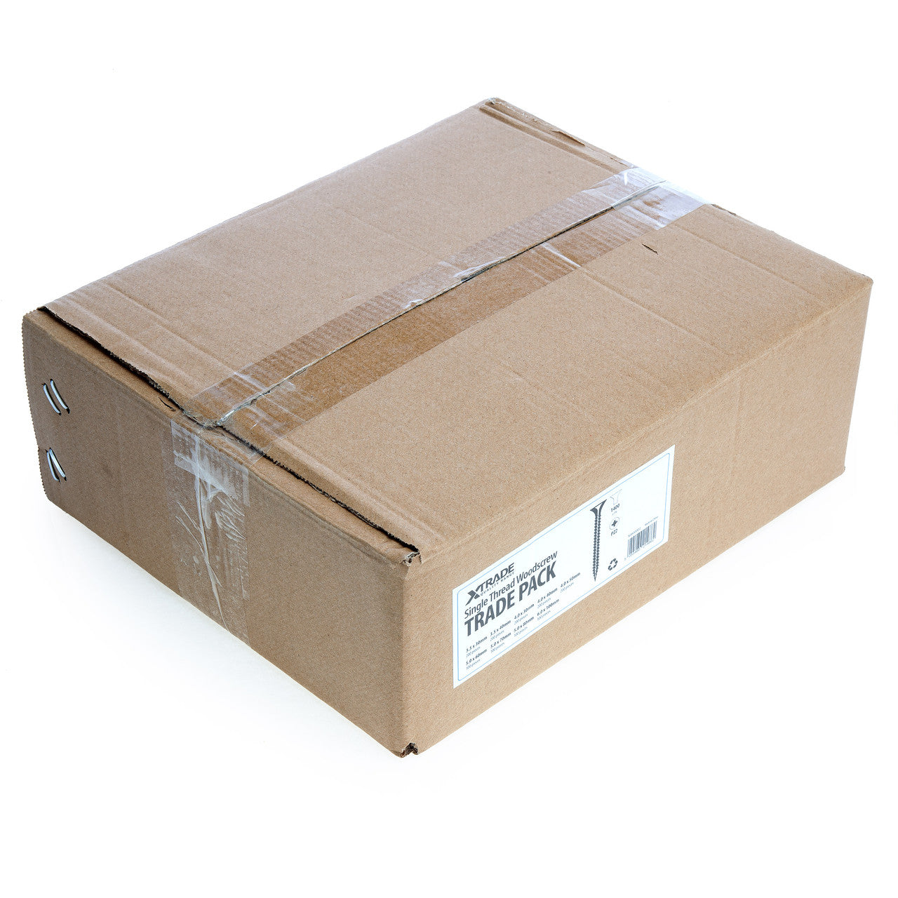 XTrade Mixed Length Single Thread PZ2 Woodscrews Trade Pack 1400 X0800002
