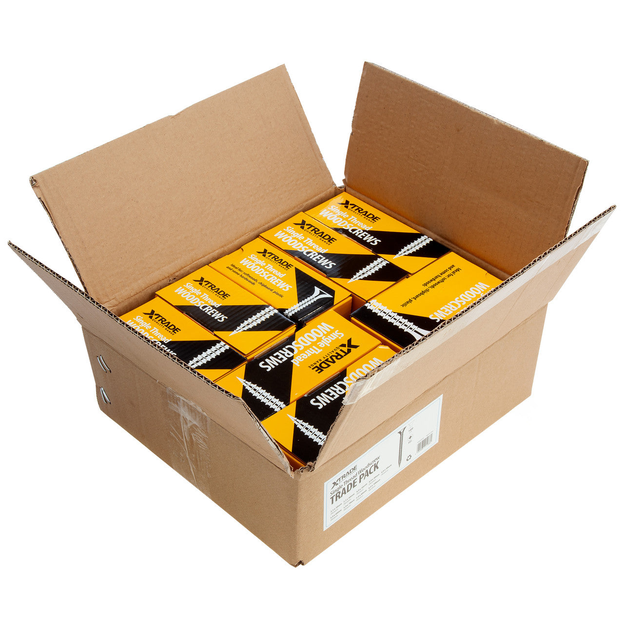 XTrade Mixed Length Single Thread PZ2 Woodscrews Trade Pack 1400 X0800002